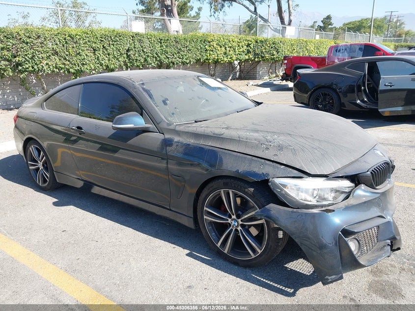 2015 BMW 4er VIN WBA3N7C57FK222527 IAAI salvage auction — FRONT END, Salvage (California), sold $1,700 on 2026-07-14 (photo 1)