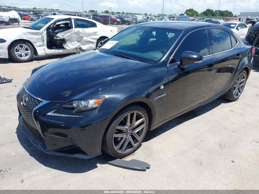 2015 Lexus Is VIN JTHBF1D21F5056824 IAAI salvage auction — HAIL, Salvage Title, sold $9,300 on 2026-07-16 (photo 2)