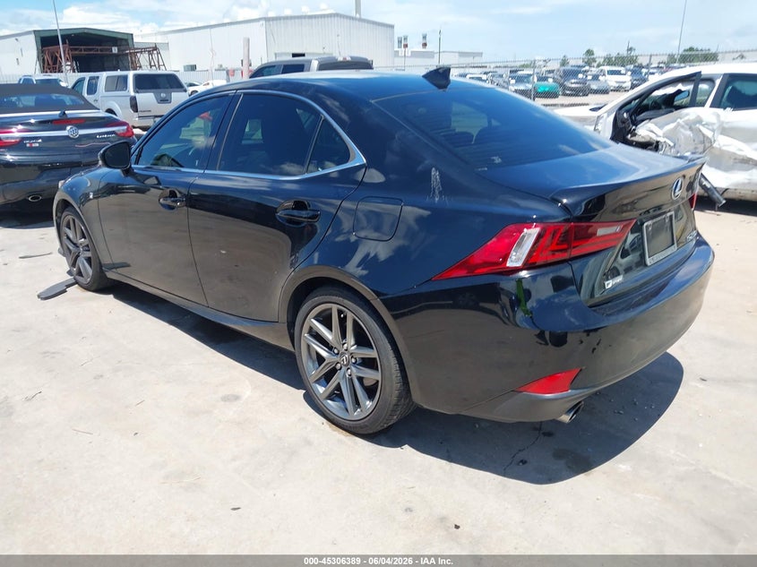 2015 Lexus Is VIN JTHBF1D21F5056824 IAAI salvage auction — HAIL, Salvage Title, sold $9,300 on 2026-07-16 (photo 3)