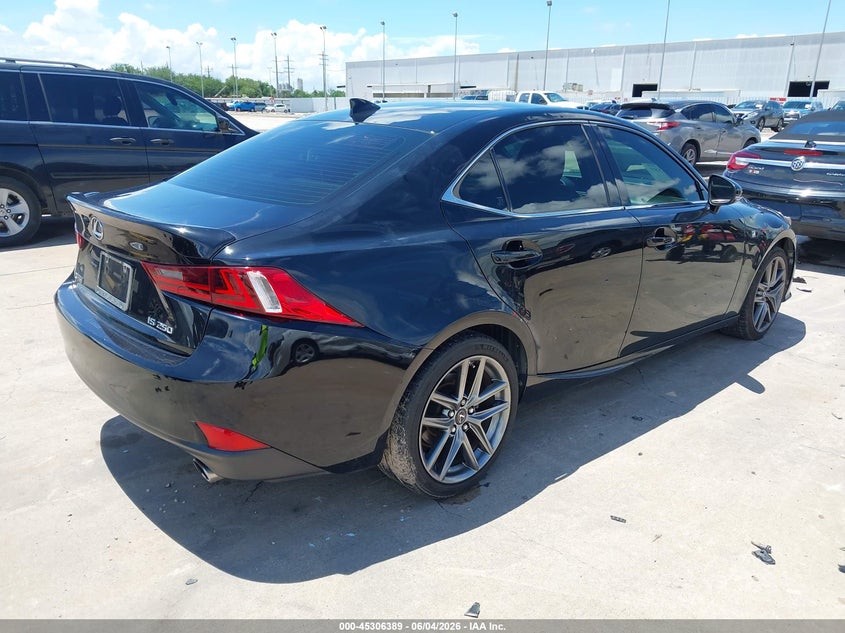 2015 Lexus Is VIN JTHBF1D21F5056824 IAAI salvage auction — HAIL, Salvage Title, sold $9,300 on 2026-07-16 (photo 4)