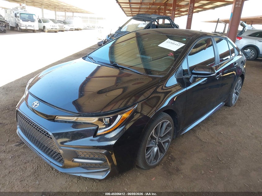 2021 Toyota Corolla VIN 5YFS4MCE4MP070527 IAAI salvage auction — REAR END, Salvage Title, sold $6,600 on 2026-07-11 (photo 2)