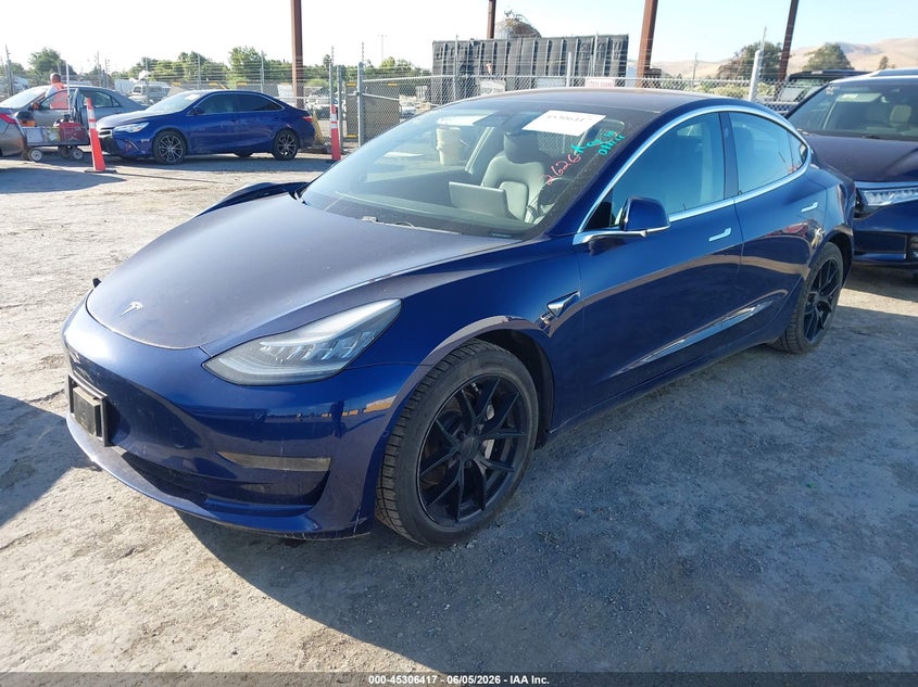 2018 Tesla Model 3 VIN 5YJ3E1EA1JF102626 IAAI salvage auction — FRONT END, Salvage Title, sold $6,100 on 2026-07-09 (photo 2)