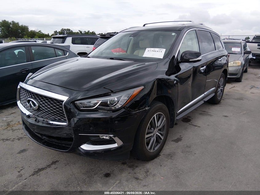 2017 Infiniti Qx60 VIN 5N1DL0MM6HC554381 IAAI salvage auction — FRONT END, Salvage Title, sold $4,200 on 2026-07-23 (photo 2)