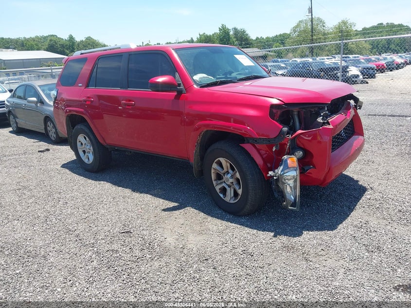 2018 Toyota 4runner VIN JTEBU5JR6J5578773 IAAI salvage auction — FRONT END, Salvage Title, sold $7,300 on 2026-07-14 (photo 1)