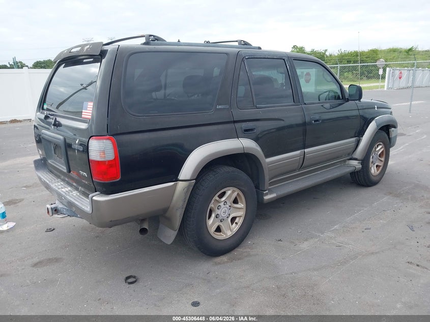 2000 Toyota 4runner VIN JT3GN87RXY0169168 IAAI salvage auction — NORMAL WEAR, Clear (Florida), sold $1,050 on 2026-07-13 (photo 4)