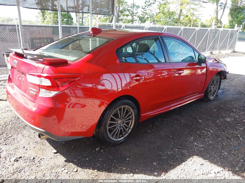 2017 Subaru Impreza VIN 4S3GKAL60H3614877 IAAI salvage auction — FRONT END, Salvage Title, sold $1,250 on 2026-07-21 (photo 4)
