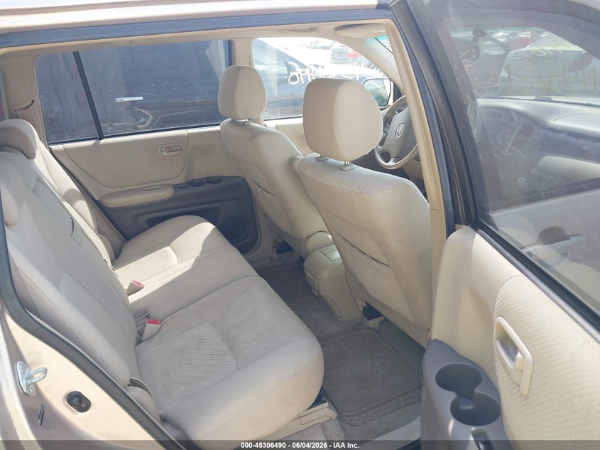 2006 Toyota Highlander VIN JTEDP21AX60115001 IAAI salvage auction — NORMAL WEAR, Clear (Indiana), sold $1,375 on 2026-07-15 (photo 8)