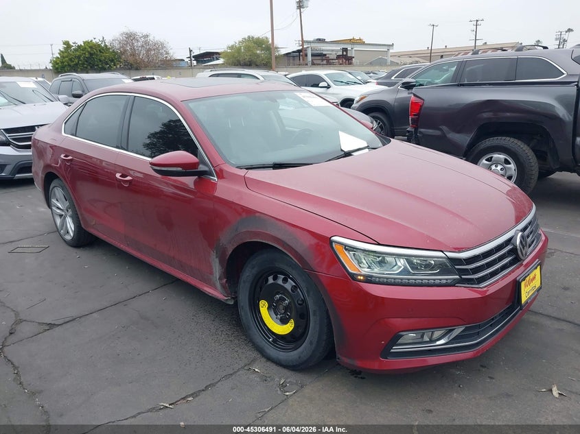 2018 Volkswagen Passat VIN 1VWBA7A30JC019152 IAAI salvage auction — RIGHT FRONT, Salvage Title, sold $1,700 on 2026-07-31 (photo 1)
