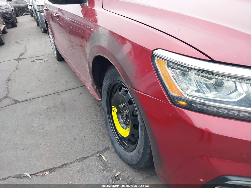 2018 Volkswagen Passat VIN 1VWBA7A30JC019152 IAAI salvage auction — RIGHT FRONT, Salvage Title, sold $1,700 on 2026-07-31 (photo 6)