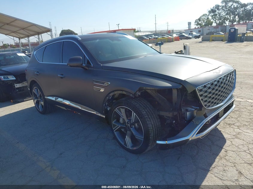 2025 Genesis Gv80 VIN KMUHCESB8SU230643 IAAI salvage auction — FRONT END, Salvage (California), sold $18,600 on 2026-07-29 (photo 1)