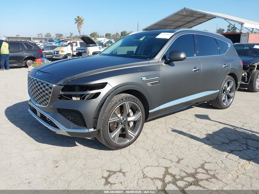 2025 Genesis Gv80 VIN KMUHCESB8SU230643 IAAI salvage auction — FRONT END, Salvage (California), sold $18,600 on 2026-07-27 (photo 2)