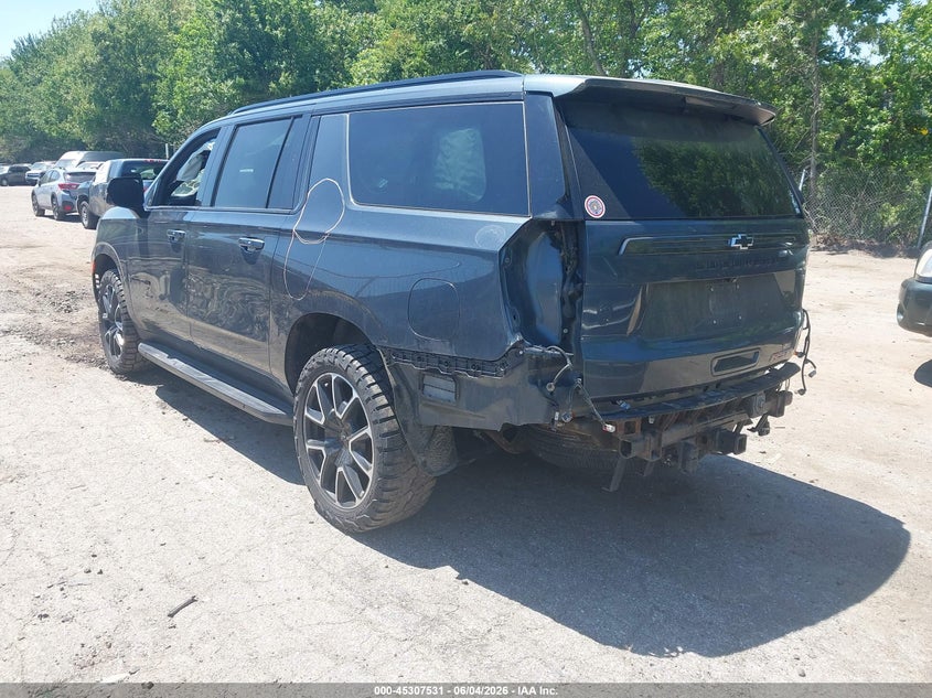 2021 Chevrolet Suburban VIN 1GNSKEKD3MR216675 IAAI salvage auction — REAR END, Salvage (Rhode Island), sold $10,200 on 2026-07-28 (photo 3)