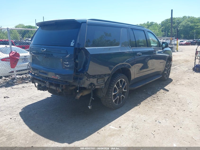 2021 Chevrolet Suburban VIN 1GNSKEKD3MR216675 IAAI salvage auction — REAR END, Salvage (Rhode Island), sold $10,200 on 2026-07-28 (photo 4)