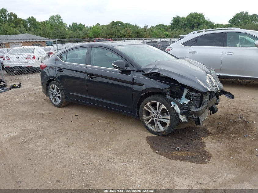 2018 Hyundai Elantra VIN KMHD84LF0JU547860 IAAI salvage auction — FRONT END, Salvage Title, sold $1,000 on 2026-07-14 (photo 1)