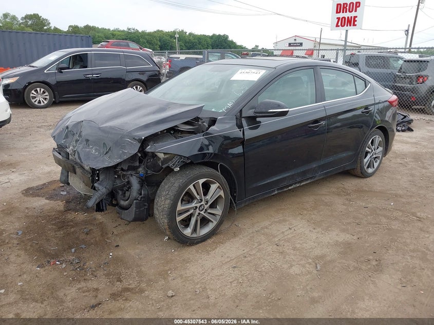 2018 Hyundai Elantra VIN KMHD84LF0JU547860 IAAI salvage auction — FRONT END, Salvage Title, sold $1,000 on 2026-07-14 (photo 2)