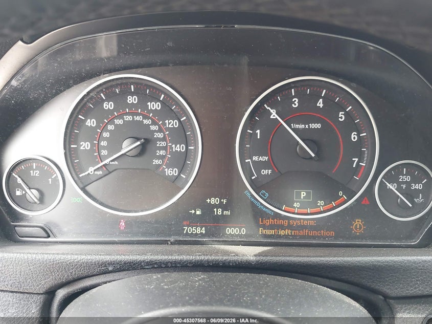 2018 BMW 4er VIN WBA4J5C52JBF07734 IAAI salvage auction — SIDE, Salvage Title, sold $9,600 on 2026-08-13 (photo 7)