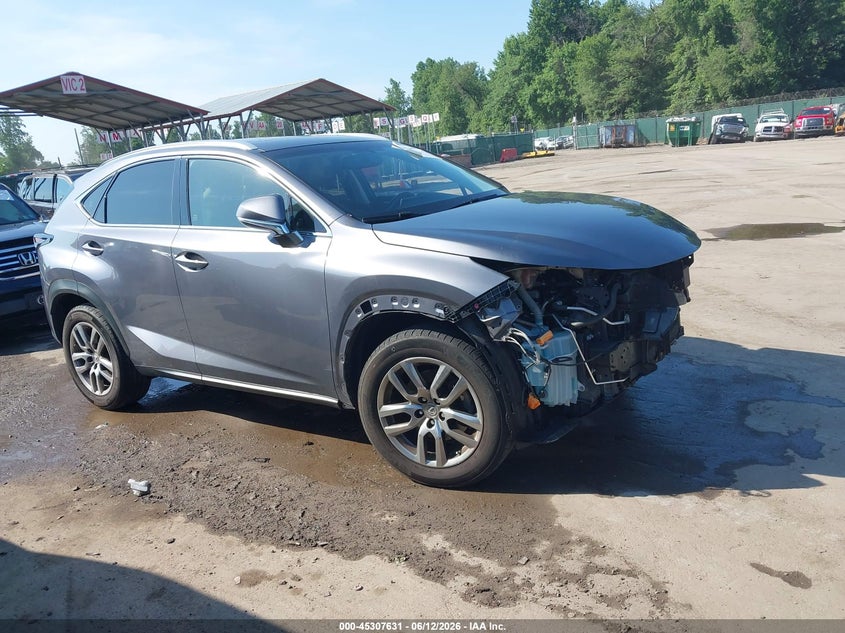 2016 Lexus Nx VIN JTJBARBZ2G2054224 IAAI salvage auction — FRONT END, Salvage - Greater Than 75% (Maryland), sold $6,100 on 2026-07-09 (photo 1)