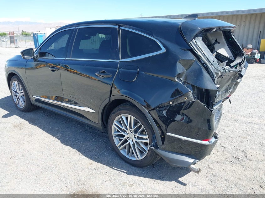 2022 Acura Mdx VIN 5J8YE1H87NL050308 IAAI salvage auction — REAR END, Salvage Title, sold $5,600 on 2026-07-09 (photo 3)