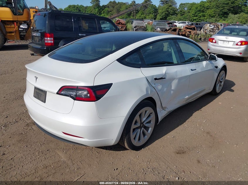 2023 Tesla Model 3 VIN 5YJ3E1EA4PF448761 IAAI salvage auction — RIGHT SIDE, Salvage Title, sold $25 on 2026-07-30 (photo 6)