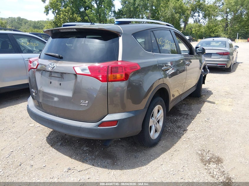 2013 Toyota Rav 4 VIN JTMRFREV9DD047069 IAAI salvage auction — RIGHT FRONT, Salvage Title, sold $4,300 on 2026-07-22 (photo 4)