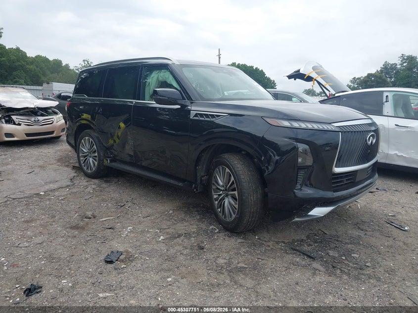 2025 Infiniti Qx80 VIN JN8AZ3DB5S9402574 IAAI salvage auction — SIDE, Wait Title, sold $33,250 on 2026-09-27 (photo 1)