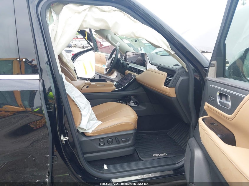 2025 Infiniti Qx80 VIN JN8AZ3DB5S9402574 IAAI salvage auction — SIDE, Wait Title, sold $33,250 on 2026-09-27 (photo 5)
