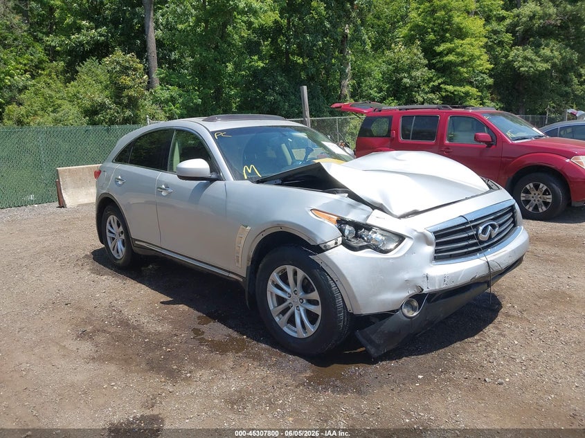 2012 Infiniti Fx VIN JN8AS1MW8CM150037 IAAI salvage auction — FRONT END, Salvage Title, sold $675 on 2026-07-22 (photo 1)