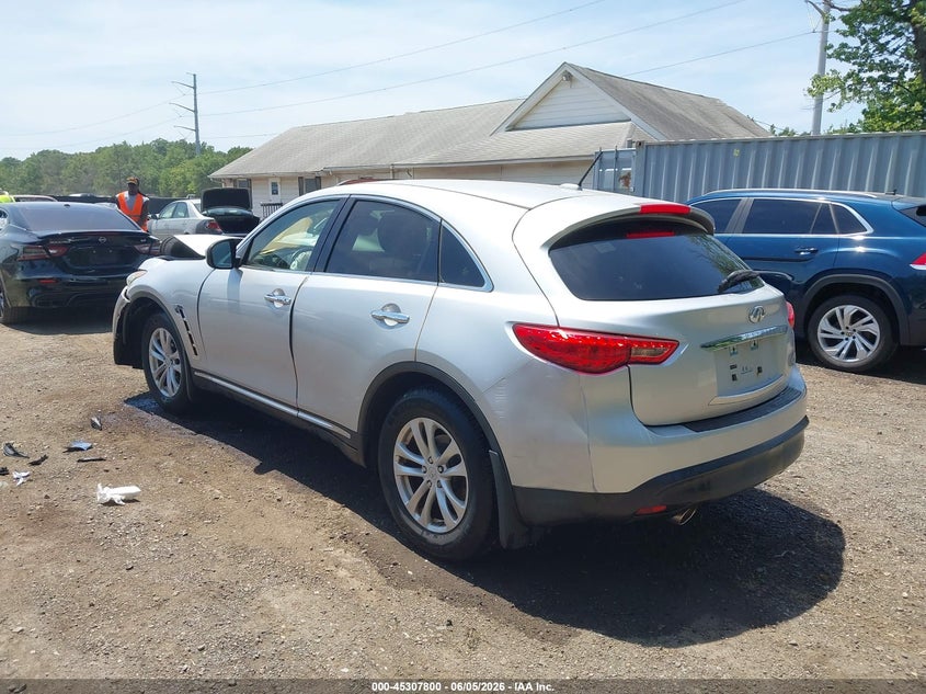 2012 Infiniti Fx VIN JN8AS1MW8CM150037 IAAI salvage auction — FRONT END, Salvage Title, sold $675 on 2026-07-22 (photo 3)