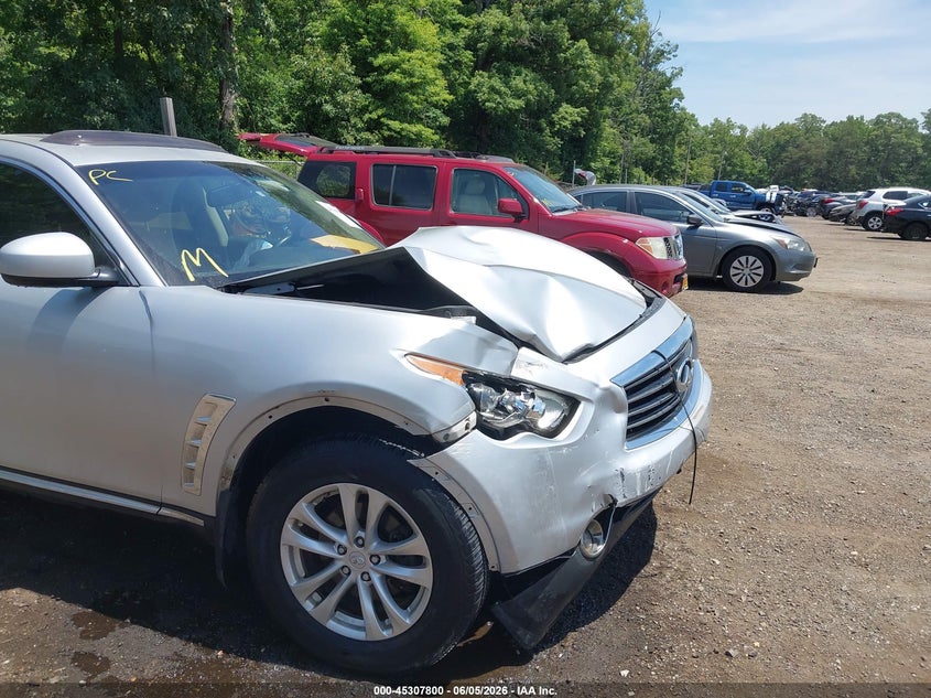 2012 Infiniti Fx VIN JN8AS1MW8CM150037 IAAI salvage auction — FRONT END, Salvage Title, sold $675 on 2026-07-22 (photo 6)