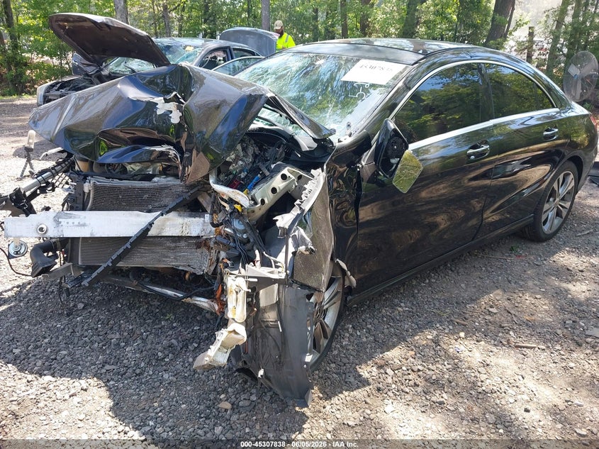 2018 Mercedes-benz Cla-klasse VIN WDDSJ4GB0JN691951 IAAI salvage auction — FRONT & REAR, Salvage (Virginia), sold $75 on 2026-07-28 (photo 2)