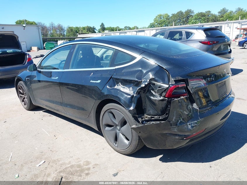 2018 Tesla Model 3 VIN 5YJ3E1EB4JF068190 IAAI salvage auction — LEFT REAR, Salvage Title, sold $6,500 on 2026-07-07 (photo 6)