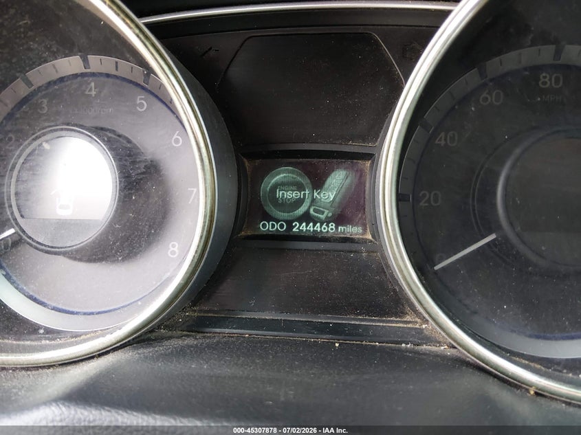 2013 Hyundai Sonata VIN 5NPEC4AC2DH610777 IAAI salvage auction — FRONT END, Original (Texas), sold $25 on 2026-07-22 (photo 7)