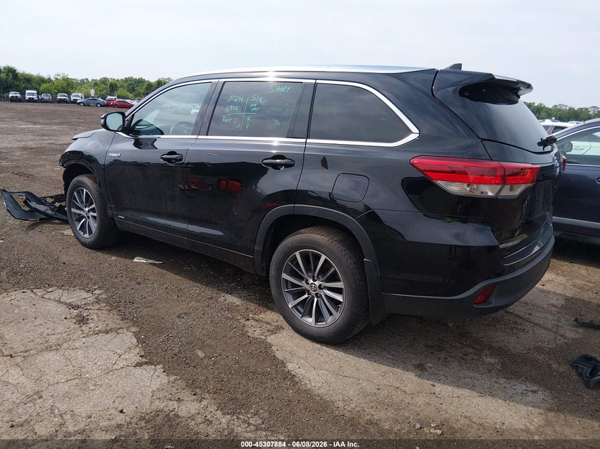 2018 Toyota Highlander VIN 5TDJGRFH1JS037039 IAAI salvage auction — FRONT END, Salvage Title, sold $10,400 on 2026-07-22 (photo 3)