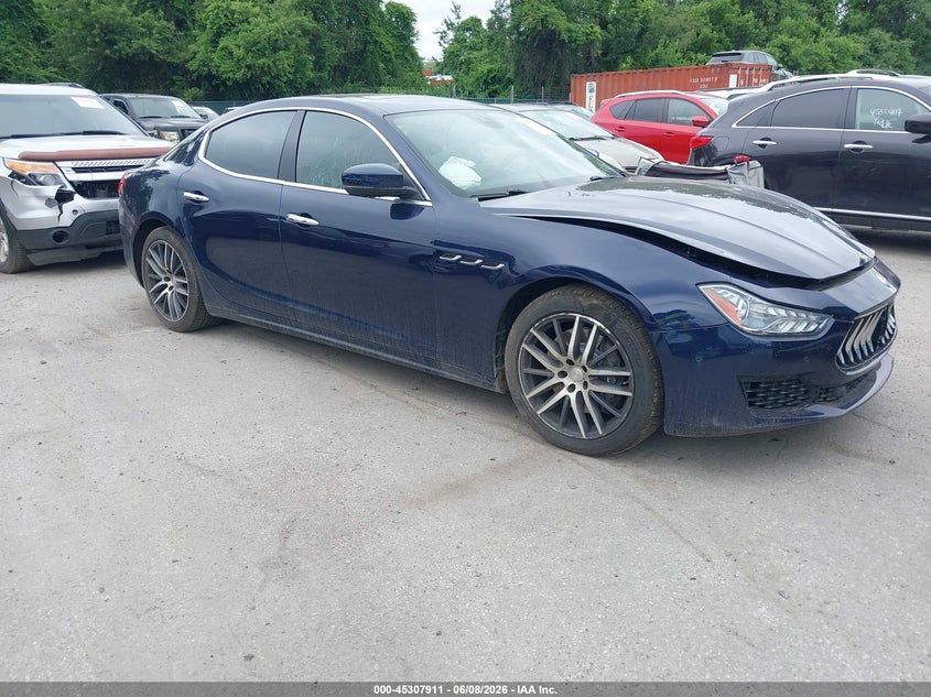 2019 Maserati Ghibli VIN ZAM57YTA8K1338453 IAAI salvage auction — FRONT END, Salvage - Greater Than 75% (Maryland), sold $3,950 on 2026-08-08 (photo 1)