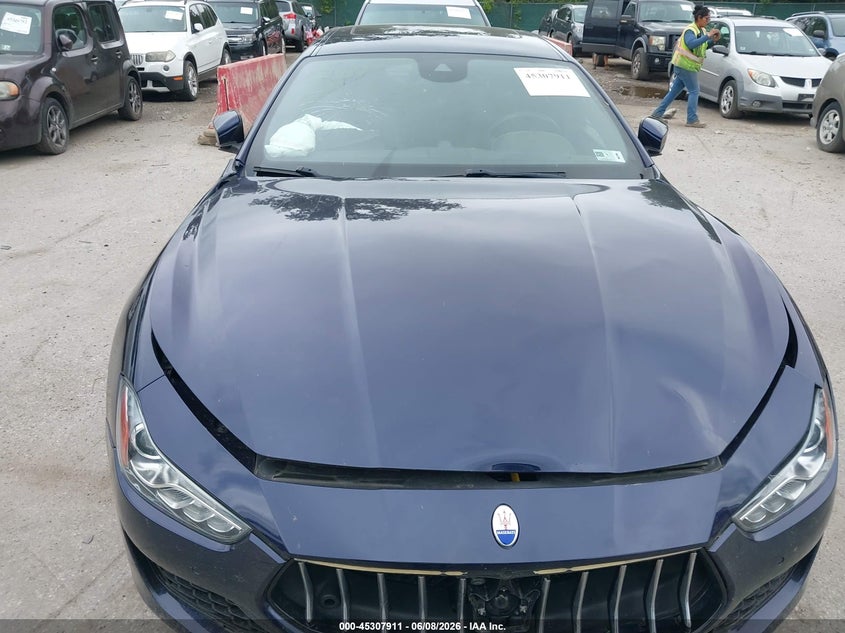 2019 Maserati Ghibli VIN ZAM57YTA8K1338453 IAAI salvage auction — FRONT END, Salvage - Greater Than 75% (Maryland), sold $3,950 on 2026-08-08 (photo 6)