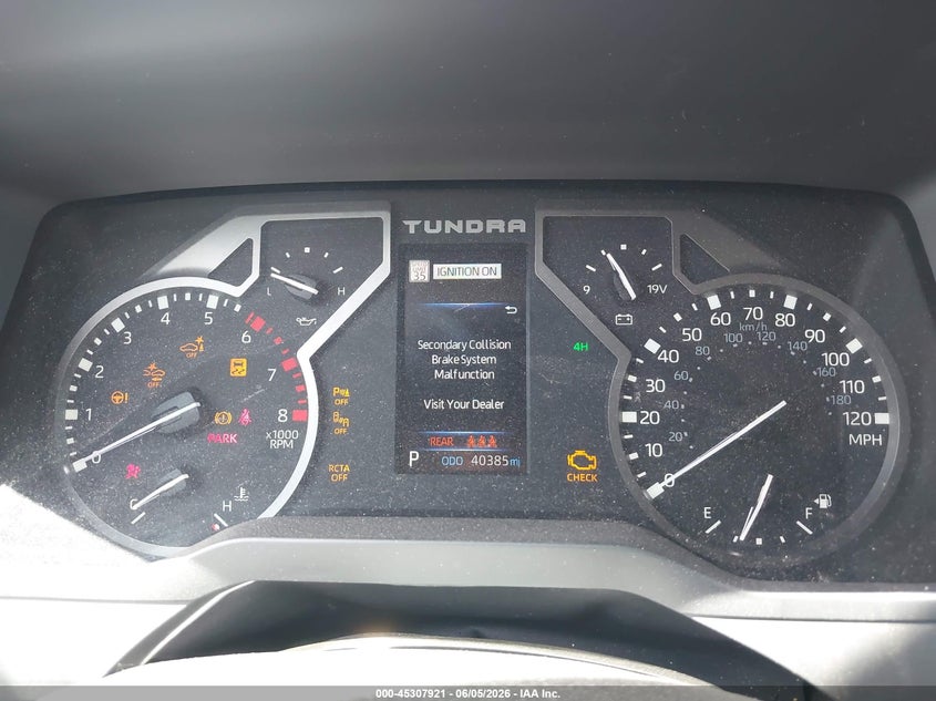 2022 Toyota Tundra VIN 5TFLA5DB8NX014312 IAAI salvage auction — FRONT END, Salvage Title, sold $11,500 on 2026-07-28 (photo 7)