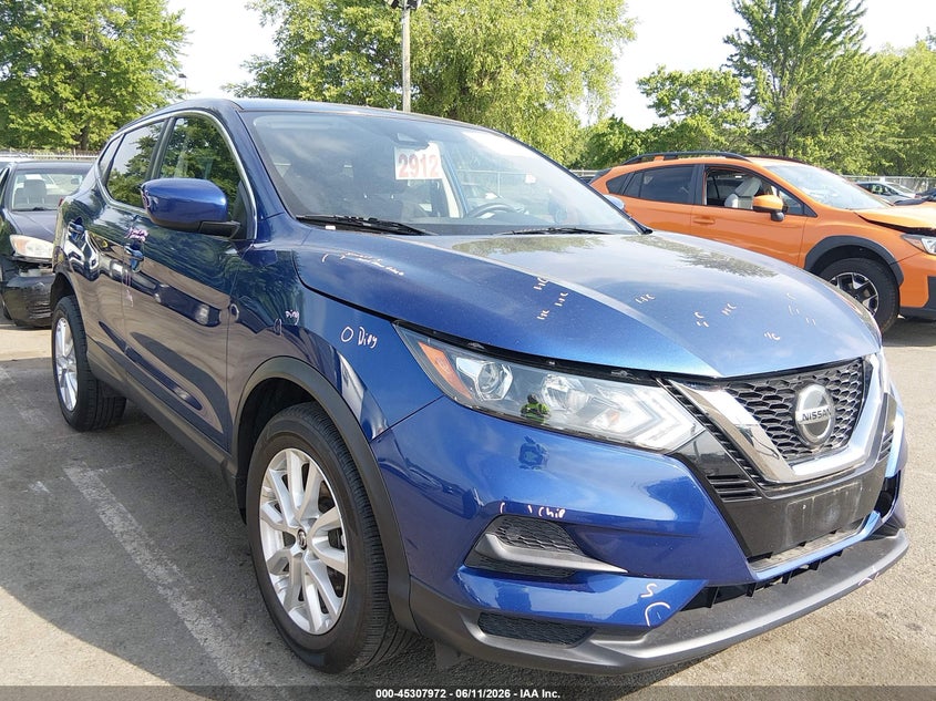 2021 Nissan Rogue VIN JN1BJ1AV7MW302932 IAAI salvage auction — FRONT & REAR, Salvage (New Jersey), sold $3,625 on 2026-07-27 (photo 1)