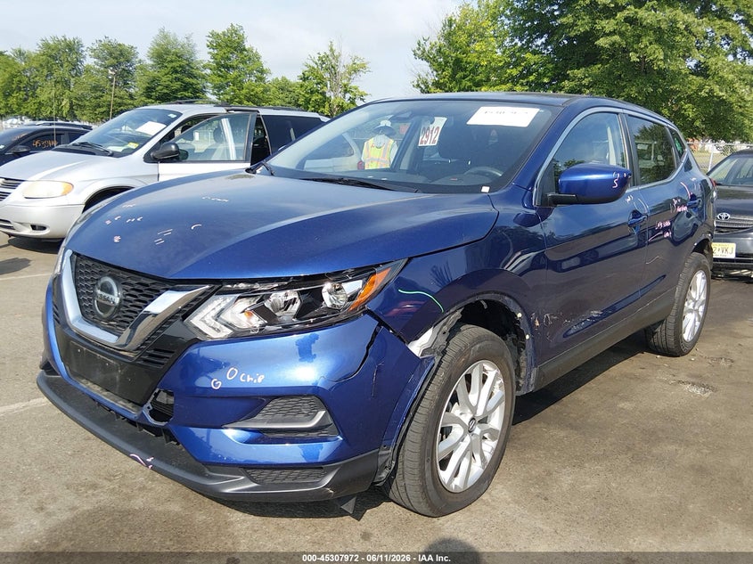 2021 Nissan Rogue VIN JN1BJ1AV7MW302932 IAAI salvage auction — FRONT & REAR, Salvage (New Jersey), sold $3,625 on 2026-07-27 (photo 2)