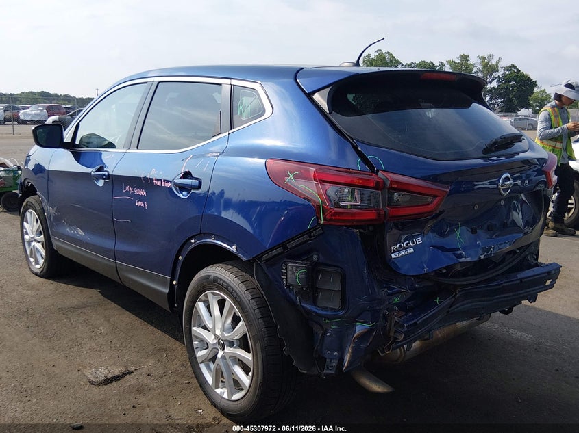2021 Nissan Rogue VIN JN1BJ1AV7MW302932 IAAI salvage auction — FRONT & REAR, Salvage (New Jersey), sold $3,625 on 2026-07-27 (photo 3)