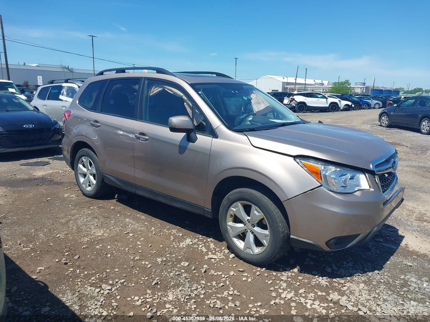 2016 Subaru Forester VIN JF2SJADC3GH406660 IAAI salvage auction — LEFT FRONT, Salvage Title, sold $1,425 on 2026-07-15 (photo 1)