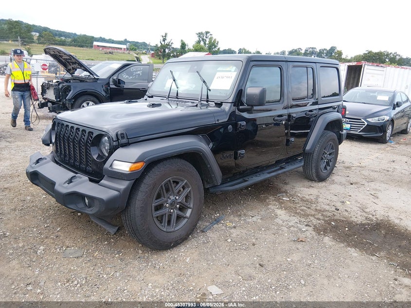 2024 Jeep Wrangler / VIN 1C4PJXDN1RW103254 IAAI salvage auction — FRONT END, Salvage Title, sold $12,050 on 2026-07-09 (photo 2)