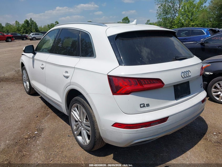2018 Audi Q5 VIN WA1BNAFY5J2047327 IAAI salvage auction — FRONT END, Salvage (Ohio), sold $4,200 on 2026-07-28 (photo 3)