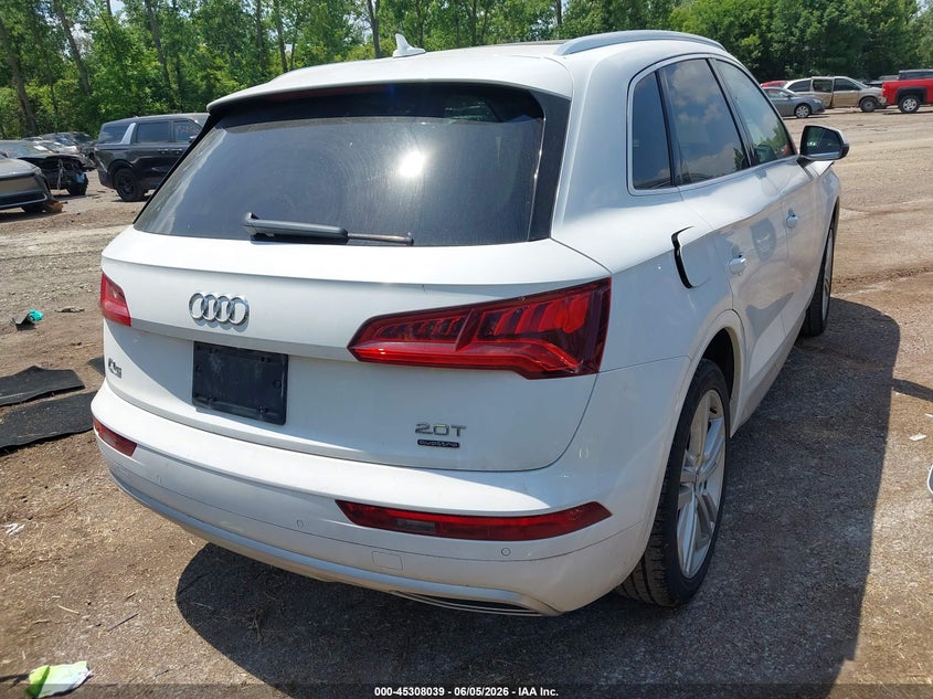 2018 Audi Q5 VIN WA1BNAFY5J2047327 IAAI salvage auction — FRONT END, Salvage (Ohio), sold $4,200 on 2026-07-28 (photo 4)