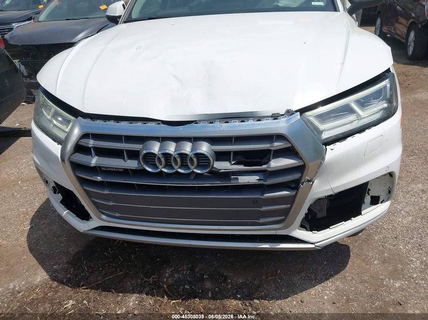 2018 Audi Q5 VIN WA1BNAFY5J2047327 IAAI salvage auction — FRONT END, Salvage (Ohio), sold $4,200 on 2026-07-28 (photo 6)