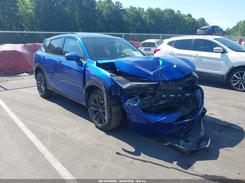 2025 Acura Adx VIN 3HDSA2H55SM703917 IAAI salvage auction — FRONT END, Salvage (North Carolina), sold $7,650 on 2026-07-24 (photo 1)