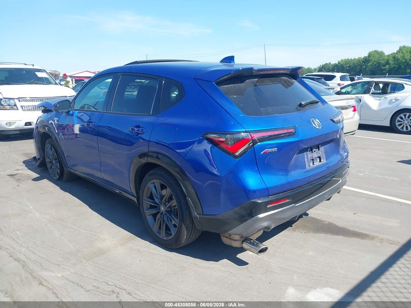 2025 Acura Adx VIN 3HDSA2H55SM703917 IAAI salvage auction — FRONT END, Salvage (North Carolina), sold $7,650 on 2026-07-24 (photo 3)