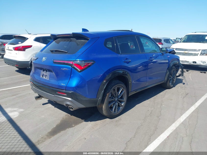 2025 Acura Adx VIN 3HDSA2H55SM703917 IAAI salvage auction — FRONT END, Salvage (North Carolina), sold $7,650 on 2026-07-24 (photo 4)