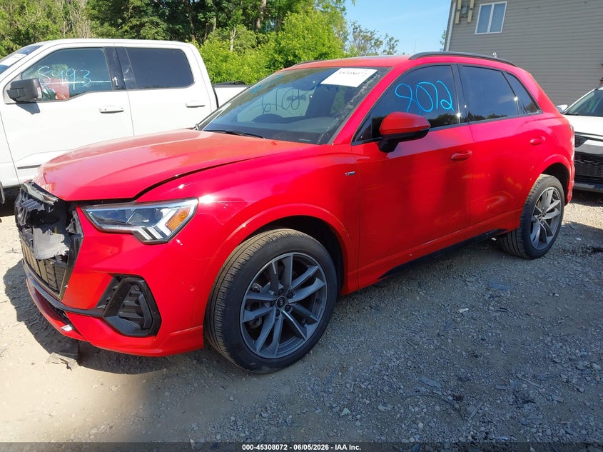 2021 Audi Q3 VIN WA1EECF37M1151647 IAAI salvage auction — FRONT END, Salvage Title, sold $10,600 on 2026-08-07 (photo 2)