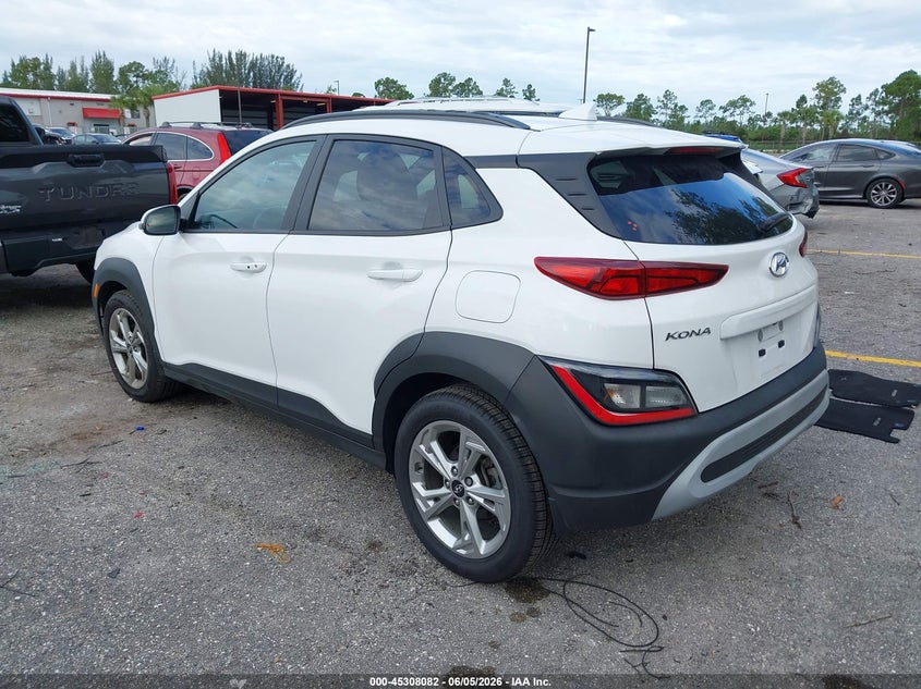 2023 Hyundai Kona VIN KM8K62AB9PU978949 IAAI salvage auction — RIGHT REAR, Salvage Title, sold $6,700 on 2026-07-06 (photo 3)