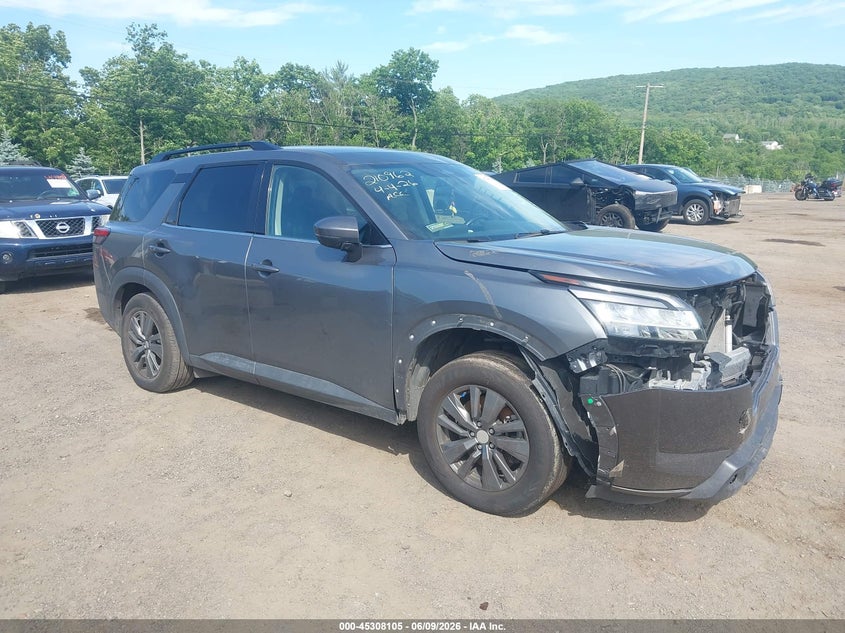 2022 Nissan Pathfinder VIN 5N1DR3BC9NC214342 IAAI salvage auction — FRONT END, Salvage Title, sold $6,700 on 2026-07-09 (photo 1)